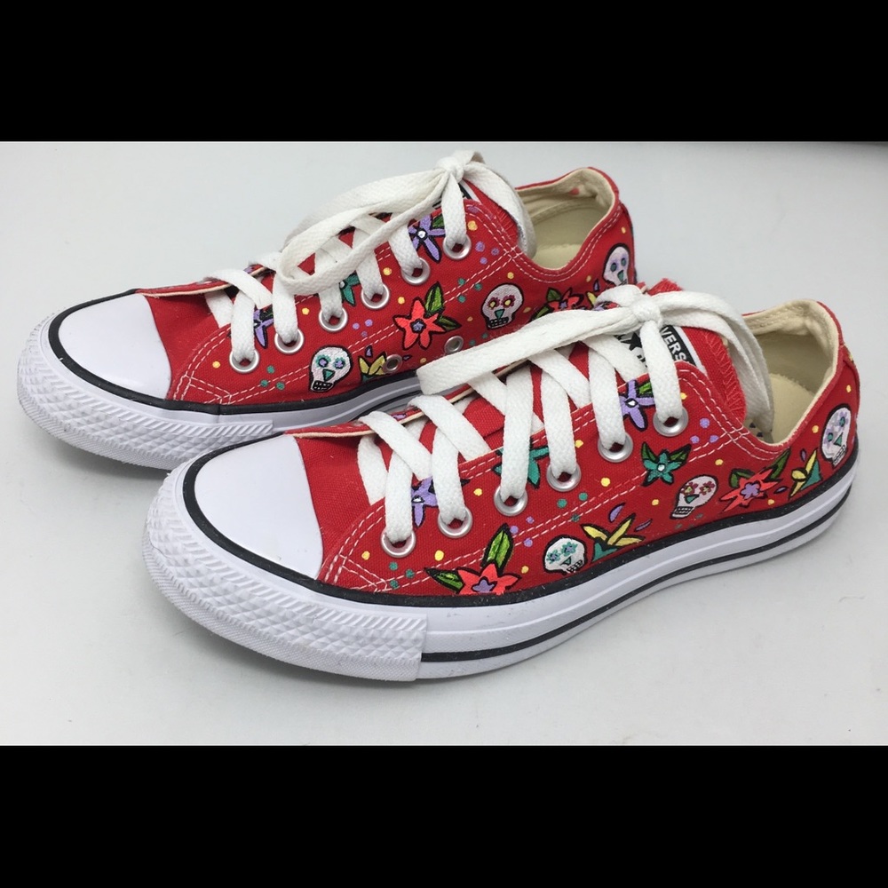 Custom Sugar Skull Converse
